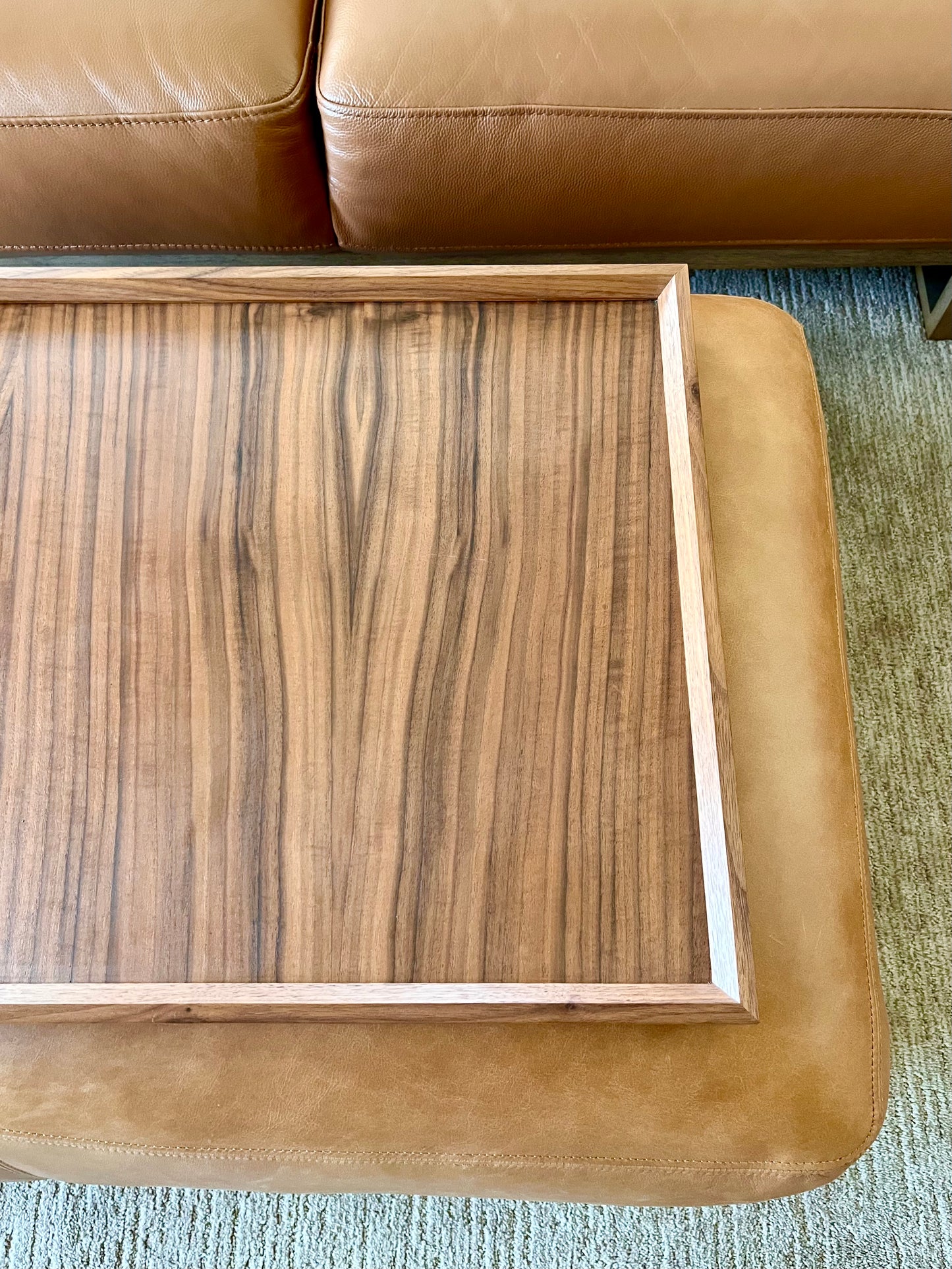 Walnut Ottoman Tray