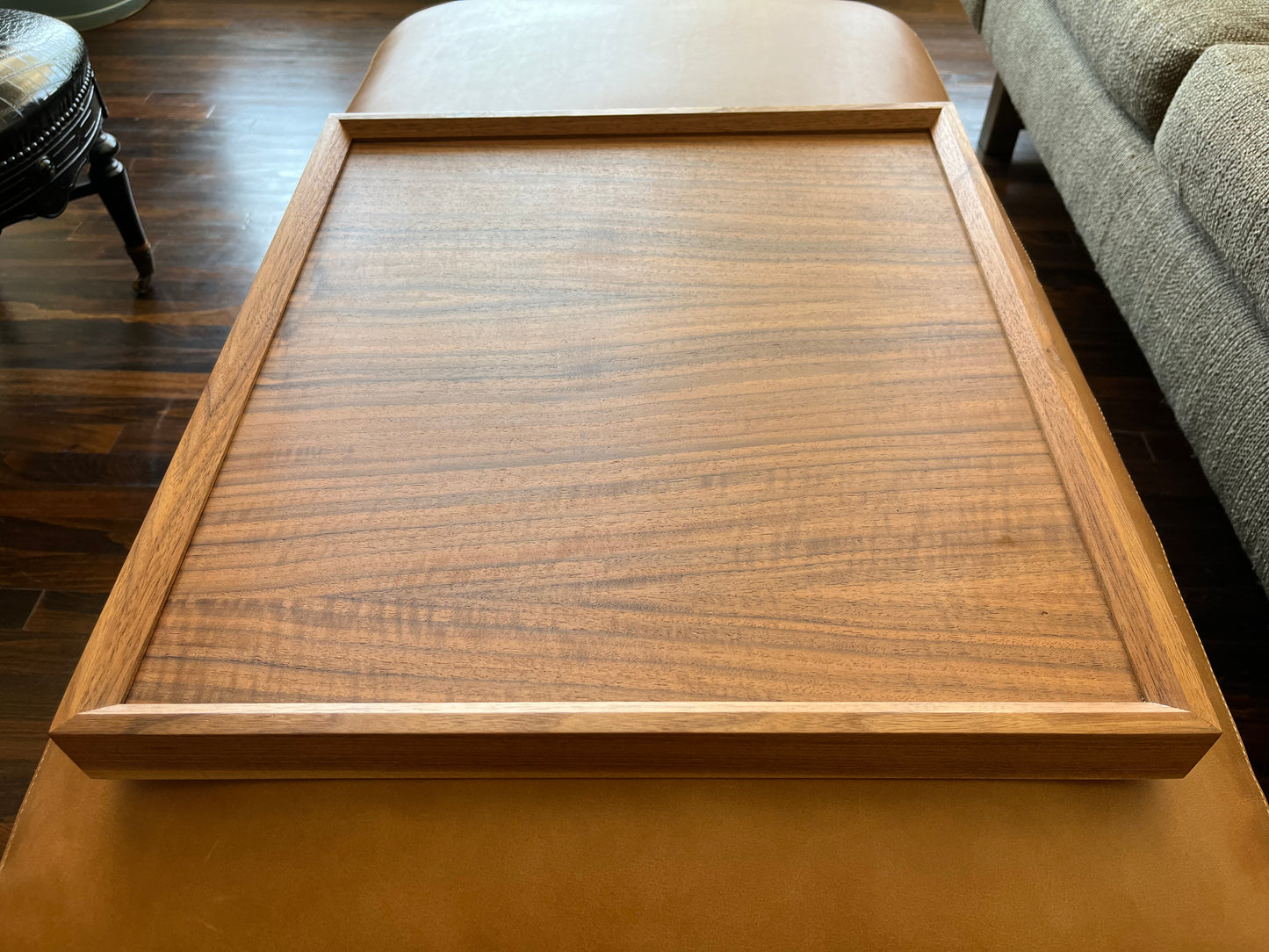 Walnut Ottoman Tray