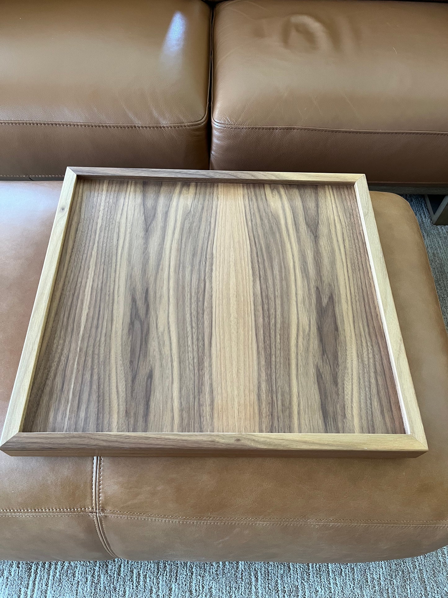 Walnut Ottoman Tray