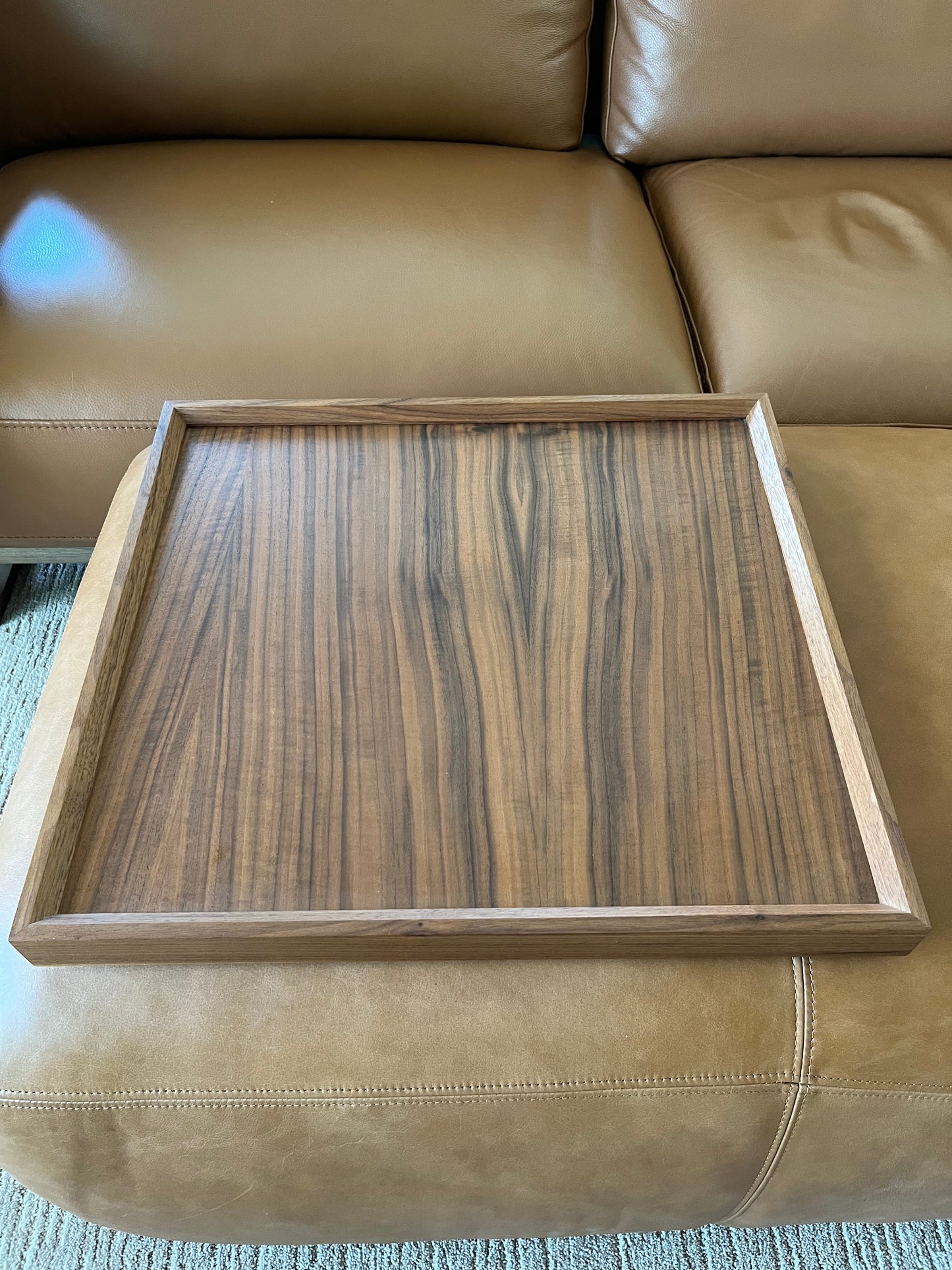 Walnut Ottoman Tray